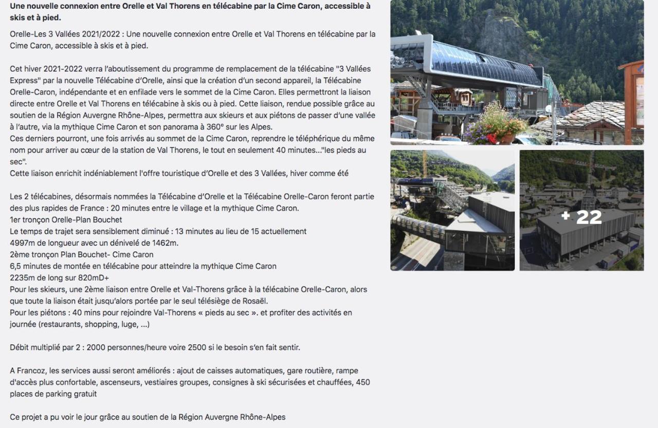 Appartement Orelle Val-Thorens Avec Spa Εξωτερικό φωτογραφία